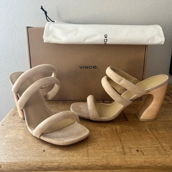 ✨ NWT VINCE Dara Sandals size 7.5 - Picture 3 of 8